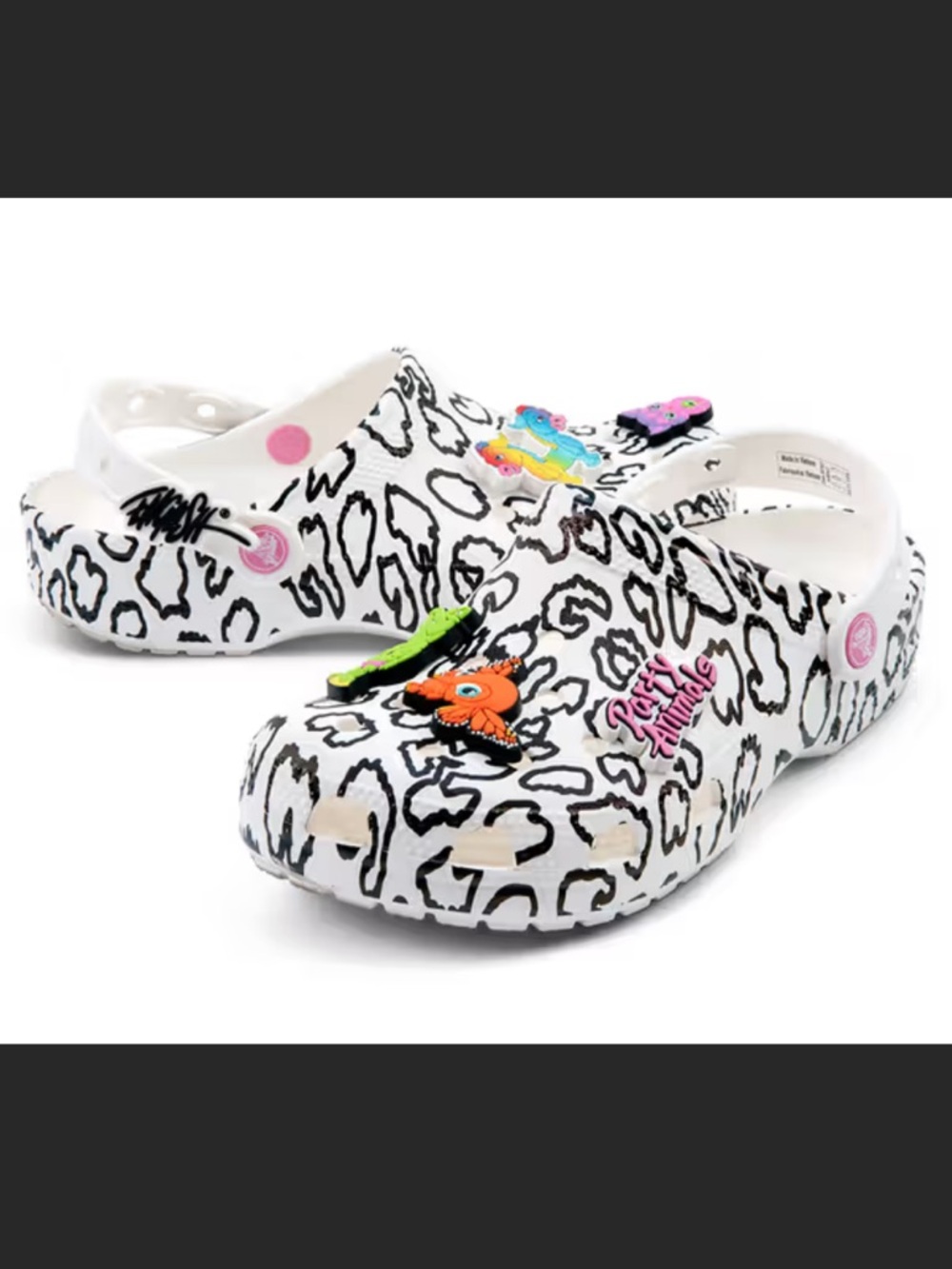 NEW Crocs x Ron English Party Animals - White Cheetah (6)